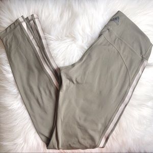 Adidas three stripe leggings